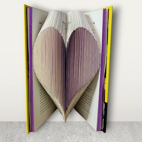 Unique 3D Folded Book Art Décor Piece - Picture 2 of 5